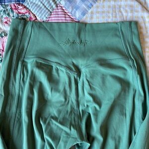 Alphalete Green High-Waisted Leggings
